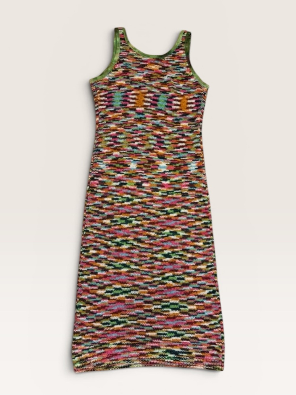 Steve Madden Reyna Multicolor Space Dye Knit Midi Dress Size Medium - Picture 3 of 10